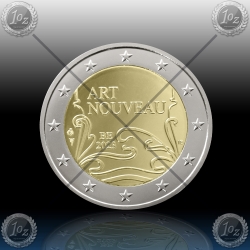 2 EVRO BELGIJA 2023 (Art Nouveau) UNC